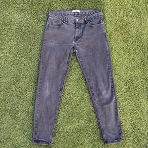 Zara Jeans 34x29 Faded Black Denim Straight Leg Jeans Pants
